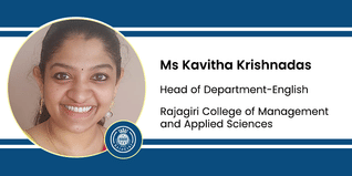Rajagiri College of Management and Applied Sciences, Head of Department-English: Ms Kavitha Krishnadas Interview